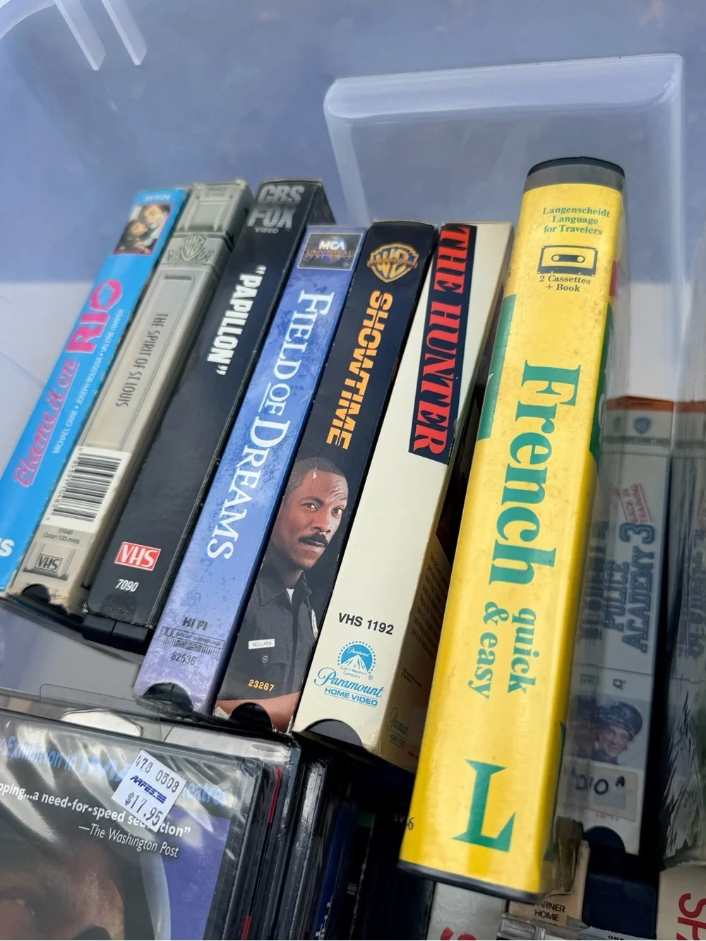 Assorted Movie VHS Collection CDs  & DVD vintage 65 Pieces total